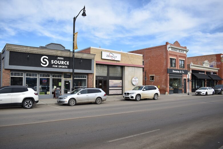 Zenally office in Lacombe from across the street
