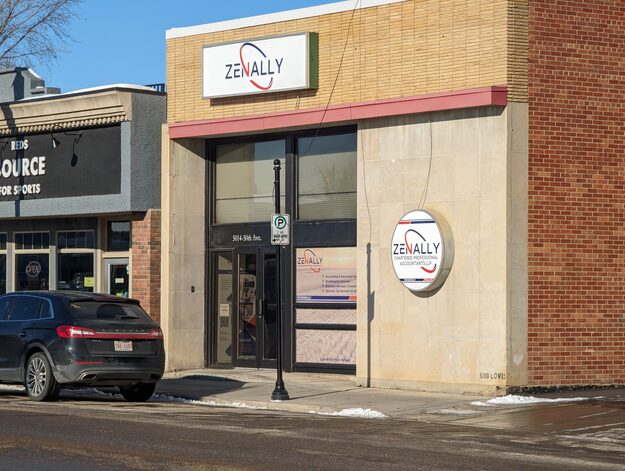 Zenally office building in Lacombe, Alberta